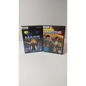 Mass Effect And Mass Effect 2 Lot For PC Complete With Manuals